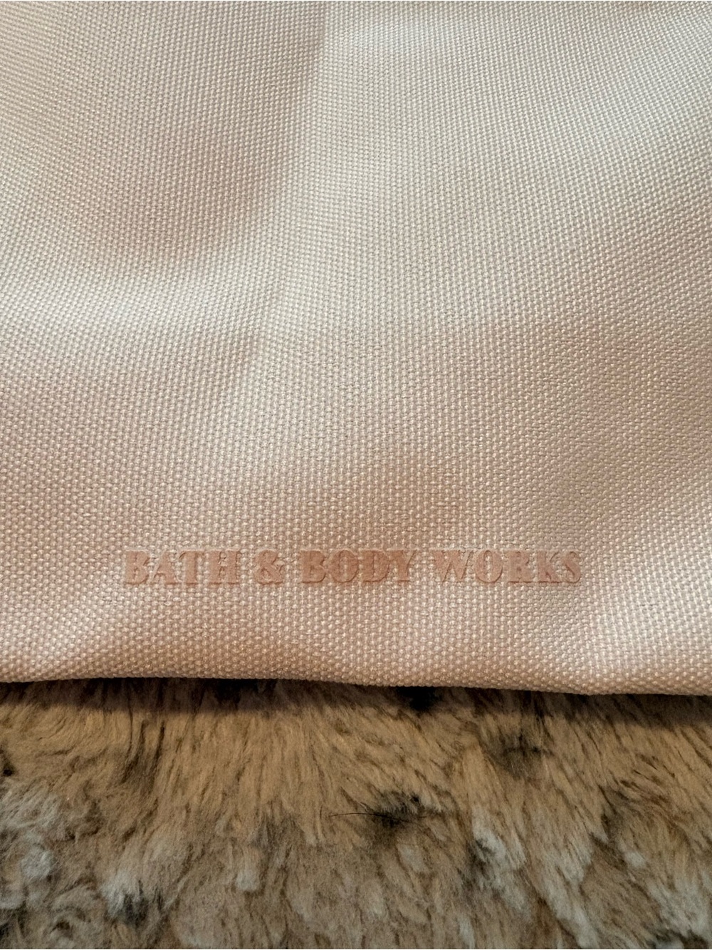Bath & Body Works Light Pink Ruffle Tote - Picture 3 of 4